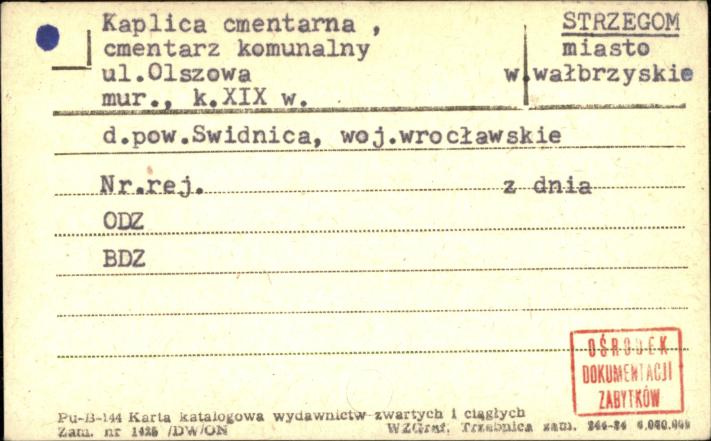 kaplica cmentarna, cmentarz komunalny, skan 1