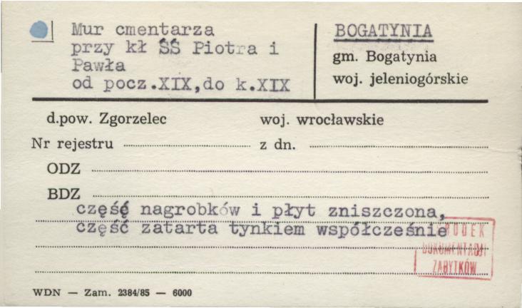 mur cmentarza przy kł. śś. Piotra i Pawła, skan 1