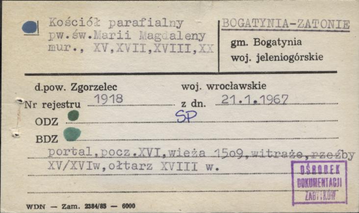 kościół par. pw. św. Marii Magdaleny, skan 1