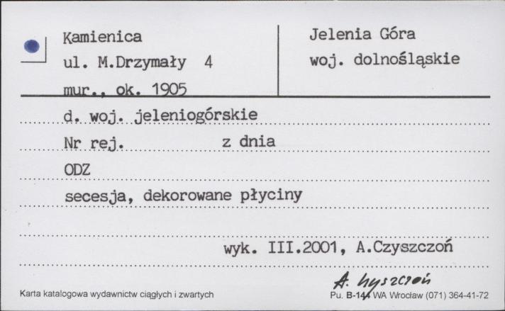 kamienica, skan 1