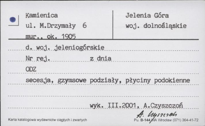 kamienica, skan 1