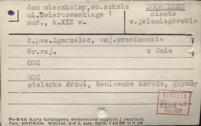 dom mieszkalny, ob. szkoła, skan 1