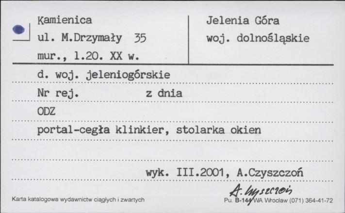 kamienica, skan 1