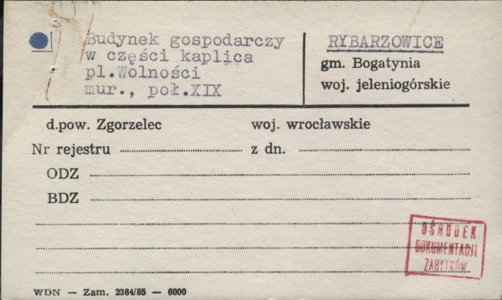 budynek gospodarczy, w części kaplica, skan 1