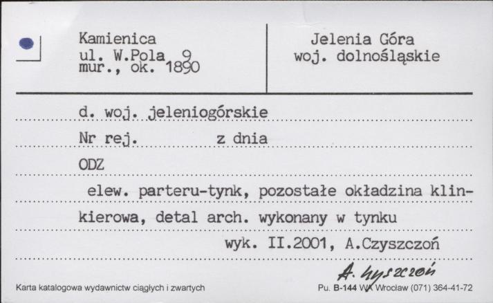kamienica, skan 1