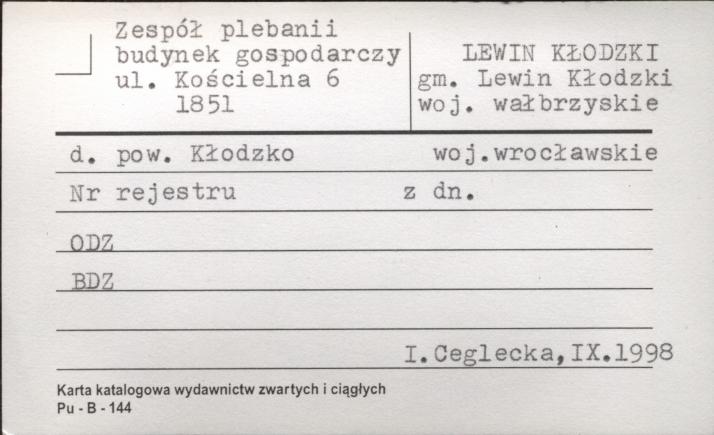 zespół plebanii budynek gospodarczy, skan 1