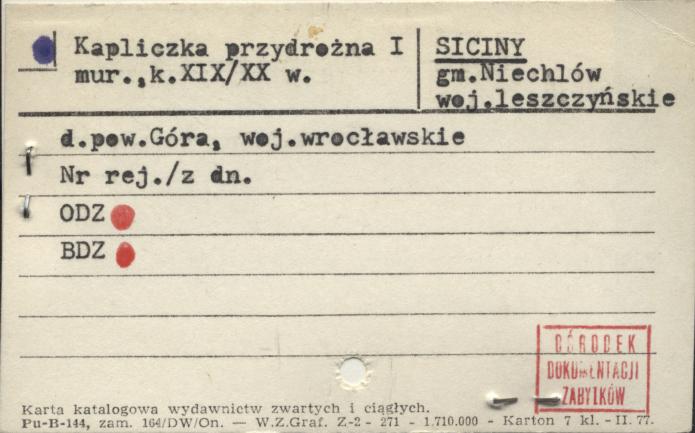 kapliczka przydrożna I, skan 1