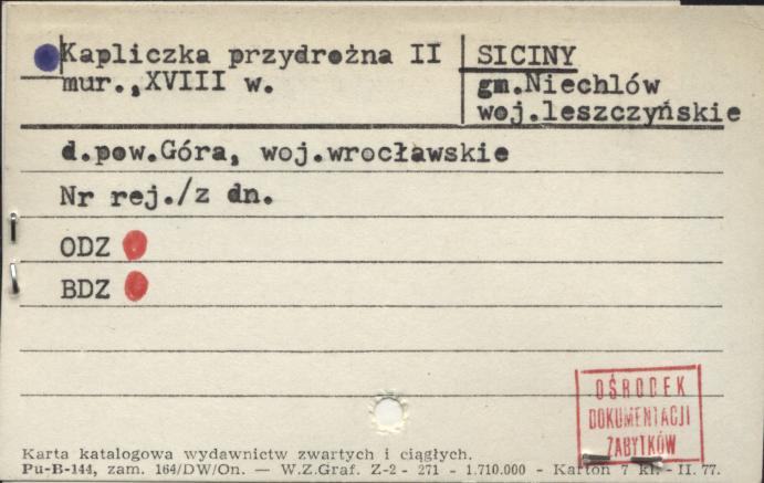 kapliczka przydrożna II, skan 1