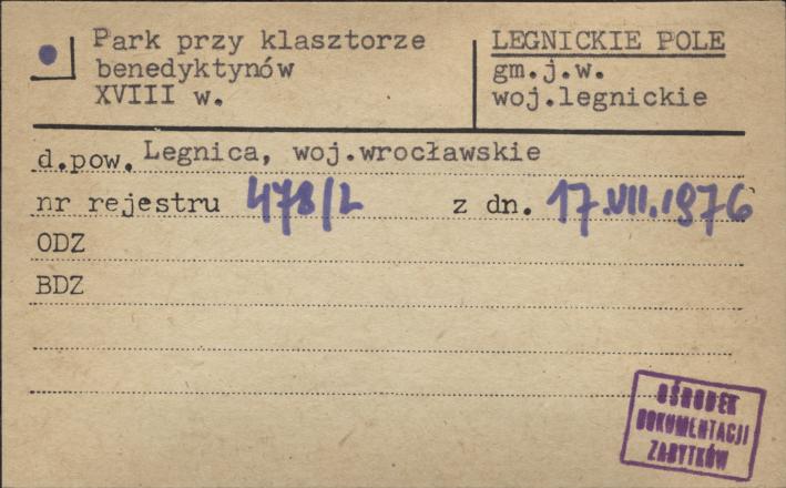 park przy klasztorze benedyktynów, skan 1