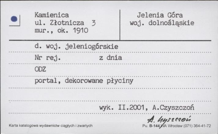 kamienica, skan 1