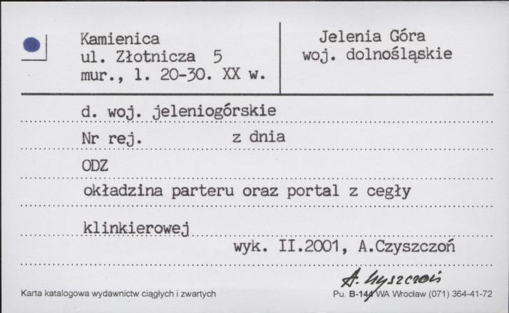 kamienica, skan 1