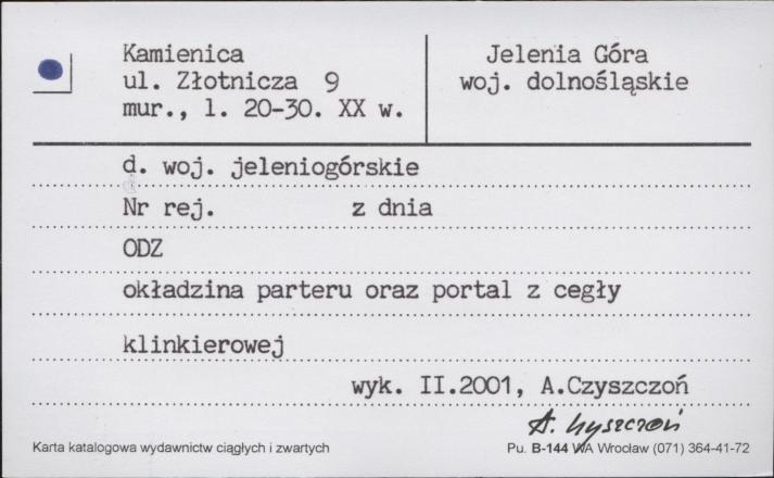 kamienica, skan 1