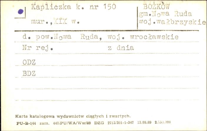 kapliczka k. nr 150, skan 1