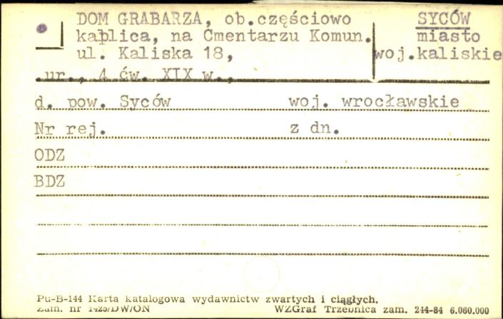dom grabarza, ob. częściowo kaplica, skan 1