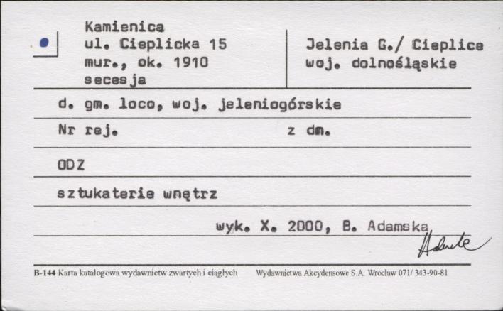 kamienica, skan 1
