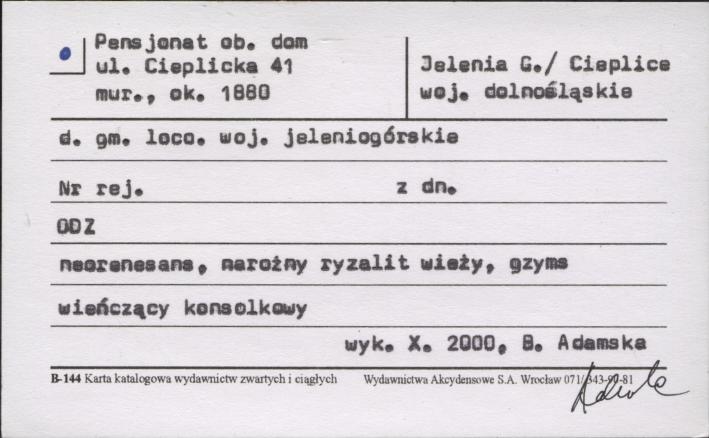 pensjonat, ob. dom, skan 1