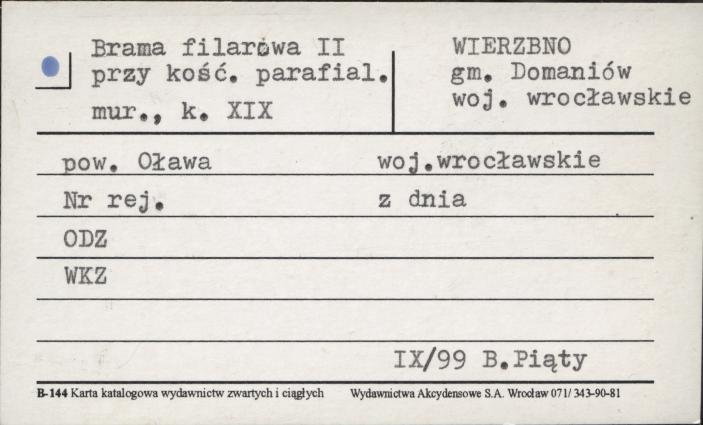 brama filarowa II przy kość. parafial., skan 1
