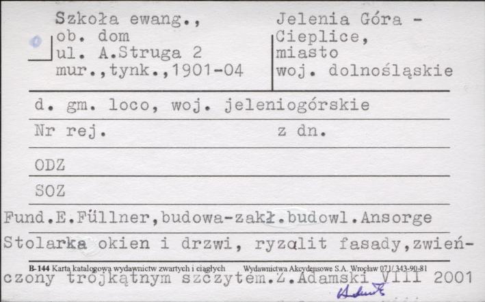 szkoła ewang., ob. dom, skan 1