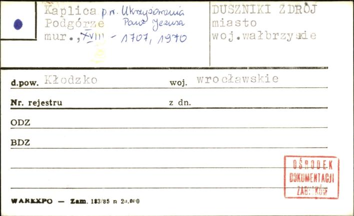 kaplica pw. Ukrzyżowania Pana Jezusa, skan 1
