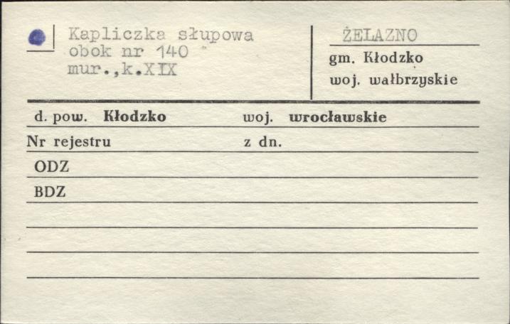 kapliczka słupowa, skan 1