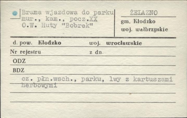 brama wjazdowa do parku, skan 1