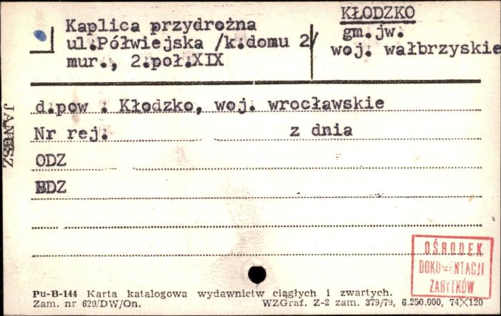 kaplica przydrożna (k. domu 2), skan 1