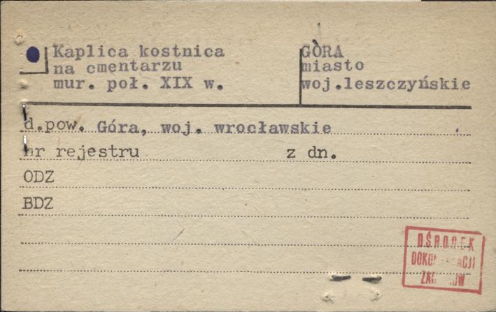kaplica, kostnica na cmentarzu, skan 1