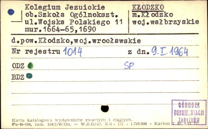 kolegium Jezuickie ob. Szkoła Ogólnokszt., skan 1