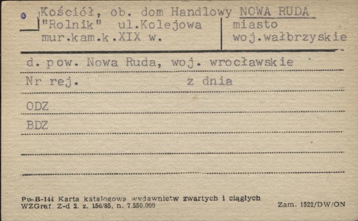 kościół, ob. dom handlowy Rolnik, skan 1
