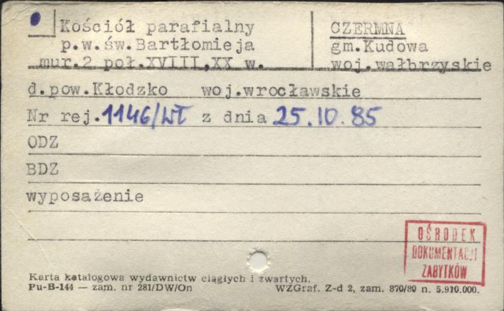 kościół par. pw. św. Bartłomieja, skan 1