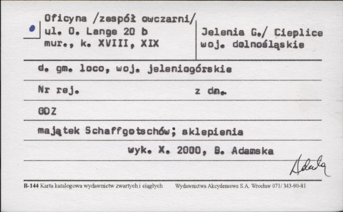 oficyna - zespół owczarni, skan 1