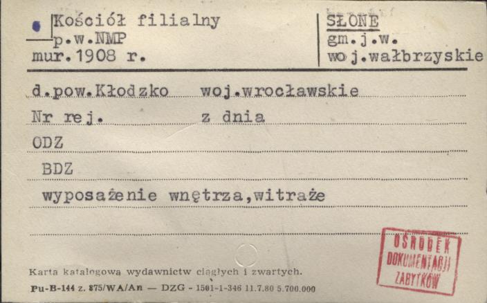 kościół fil. pw. Najświętszej Maryi Panny, skan 1