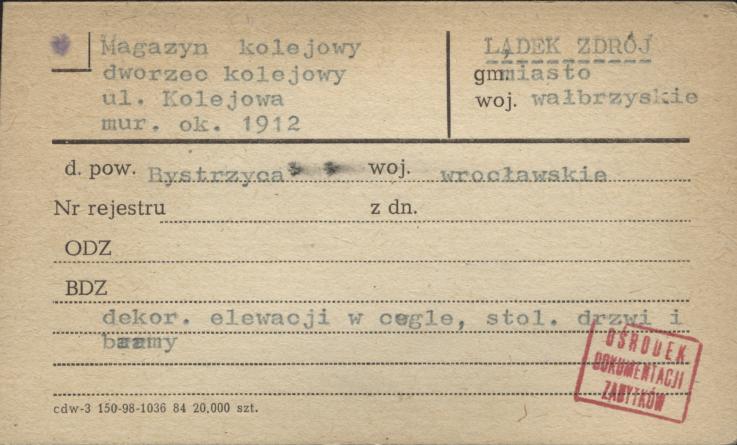 magazyn kolejowy - dworzec kolejowy, skan 1