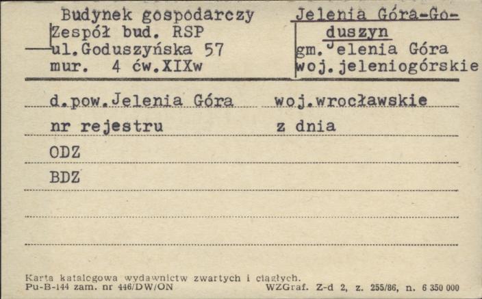 budynek gospodarczy - zespół bud. RSP, skan 1