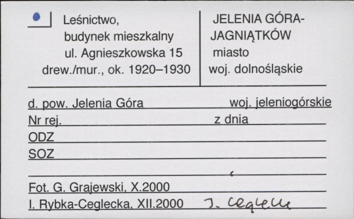 leśnictwo, budynek mieszkalny, skan 1
