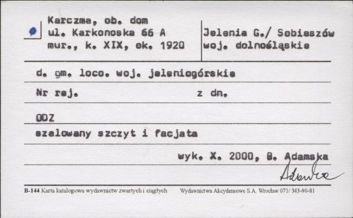 karczma, ob. dom, skan 1