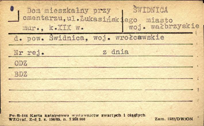 dom mieszkalny przy cmentarzu, skan 1