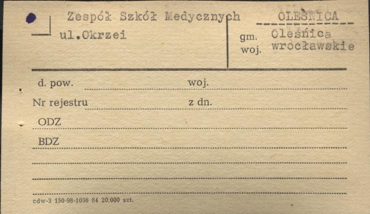 zespół szkół medycznych, skan 3