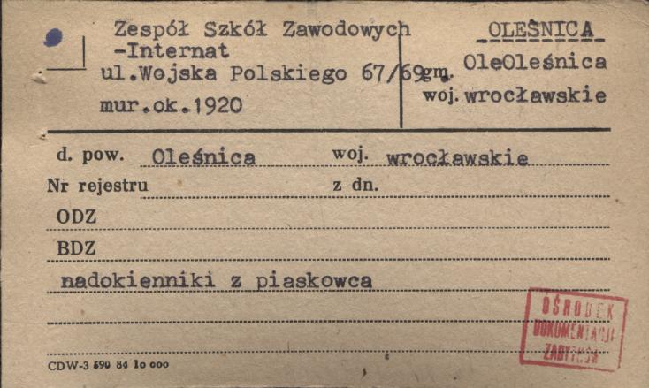 zespół szkół zawodowych - internat, skan 1