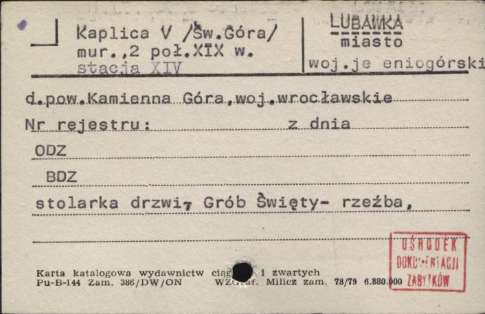 kaplica V (Św. Góra), skan 1