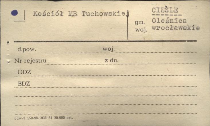 kościół pw. Matki Boskiej Tuchowskiej, skan 3