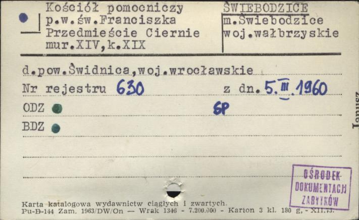 kościół pom. pw. św. Franciszka Przedmieście Ciernie, skan 1