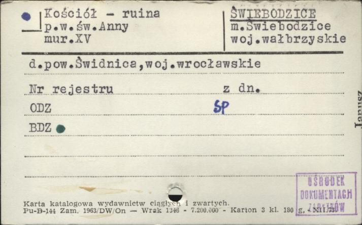 ruiny kościoła pw. św. Anny, skan 1