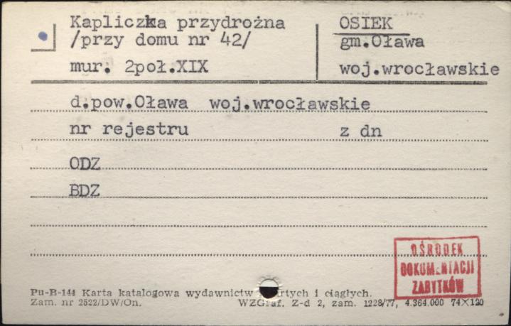 kapliczka przydrożna, skan 1