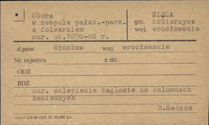 obora w zespole pałacowo-parkowym z folwarkiem, skan 1