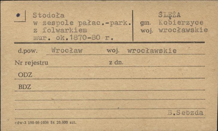 stodoła w zespole pałacowo-parkowym z folwarkiem, skan 1
