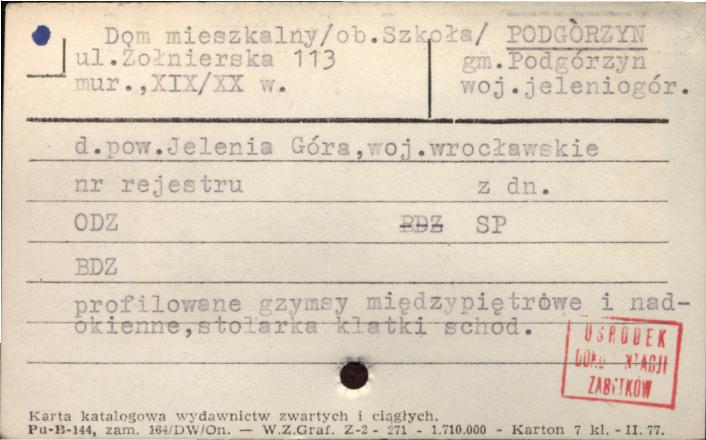 dom mieszkalny/ob. szkoła/, skan 1