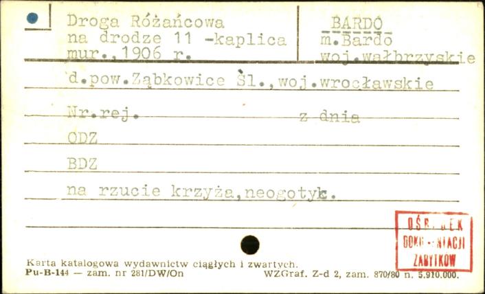 kaplica 11 - na drodze drodze różańcowej, skan 1