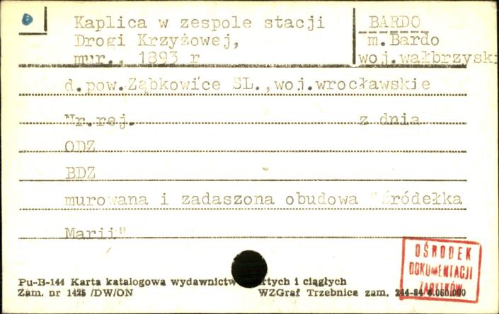 kaplica w zespole stacji Drogi Krzyżowej, skan 1