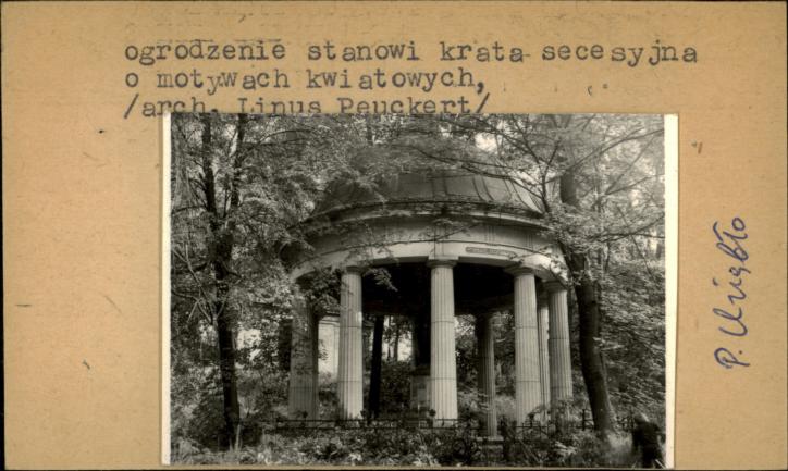 mauzoleum rodziny Hohberg - cmentarz, skan 2